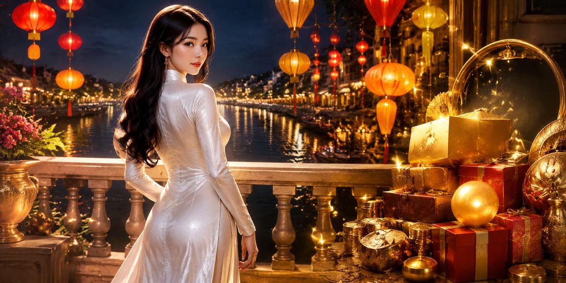 Thành viên VIP tại Huế tham gia casino trực tuyến với trang phục áo dài truyền thống